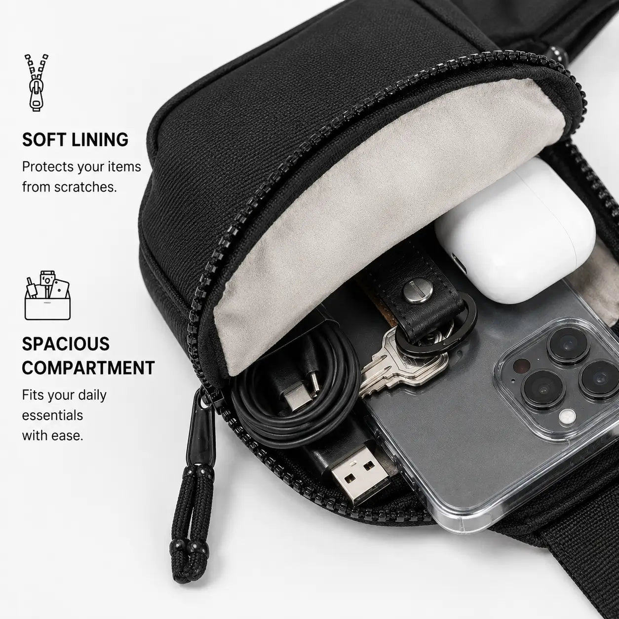 Sling bag [+ FREE Anti-theft wallet]