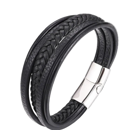 Handcrafted Multi-Layer Leather Bracelet